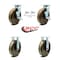 Service Caster 8 Inch High Temp Phenolic Caster Set with 2 Brakes/Swivel Lock 2 Rigid SCC SCC-30CS820-PHRHT-TLB-BSL-2-R-2 - alternate 3